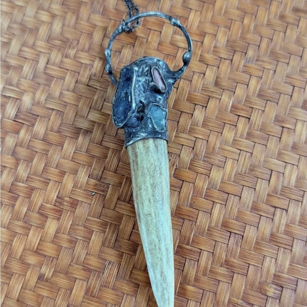 Unique Antler Pendant Necklace